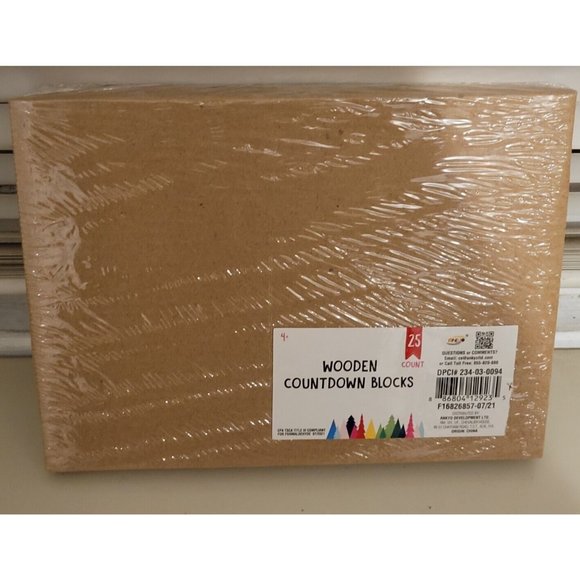 Target Bullseyes Playground Christmas Advent 2021 Wooden Countdown Blocks House - Picture 2 of 3